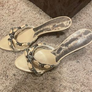 Guiseppe Zanoti Design Beaded Sandals Size 37